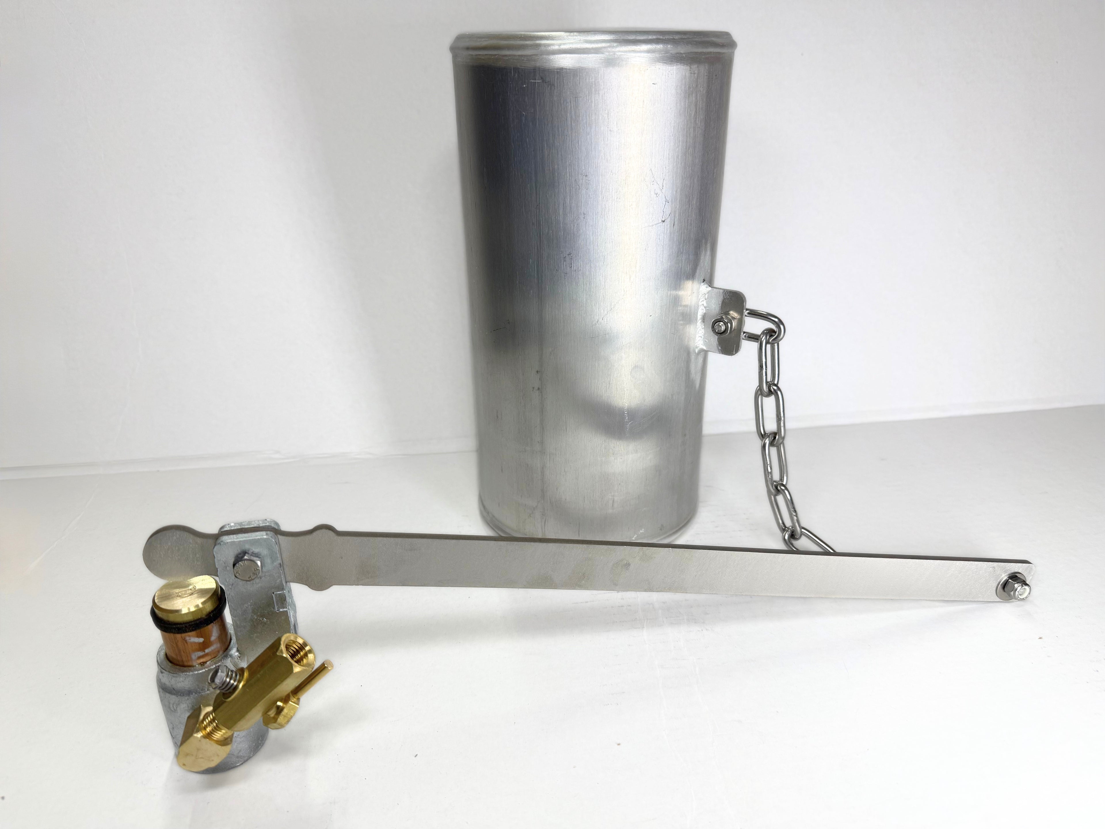 Watson Valve with Bleeder and 6" x 12" Barrel Float with Stainless Chain