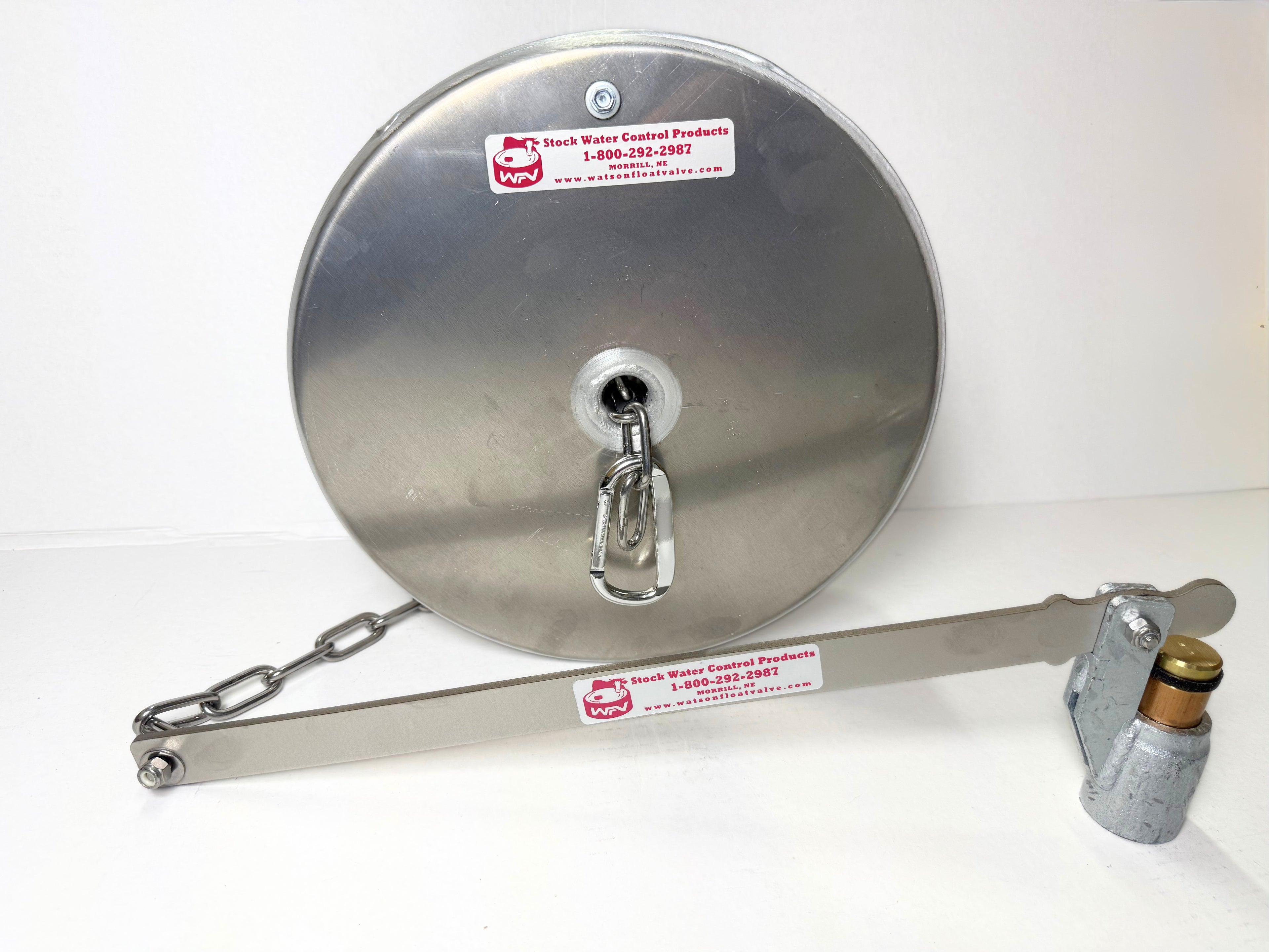 Watson Valve with 12" x 4" Pan Float with Stainless Chain