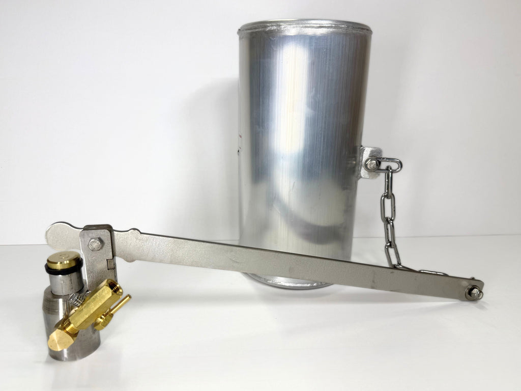 Watson Stainless Valve with Bleeder and 6" x 12" 6000 series Barrel Float with Stainless Chain