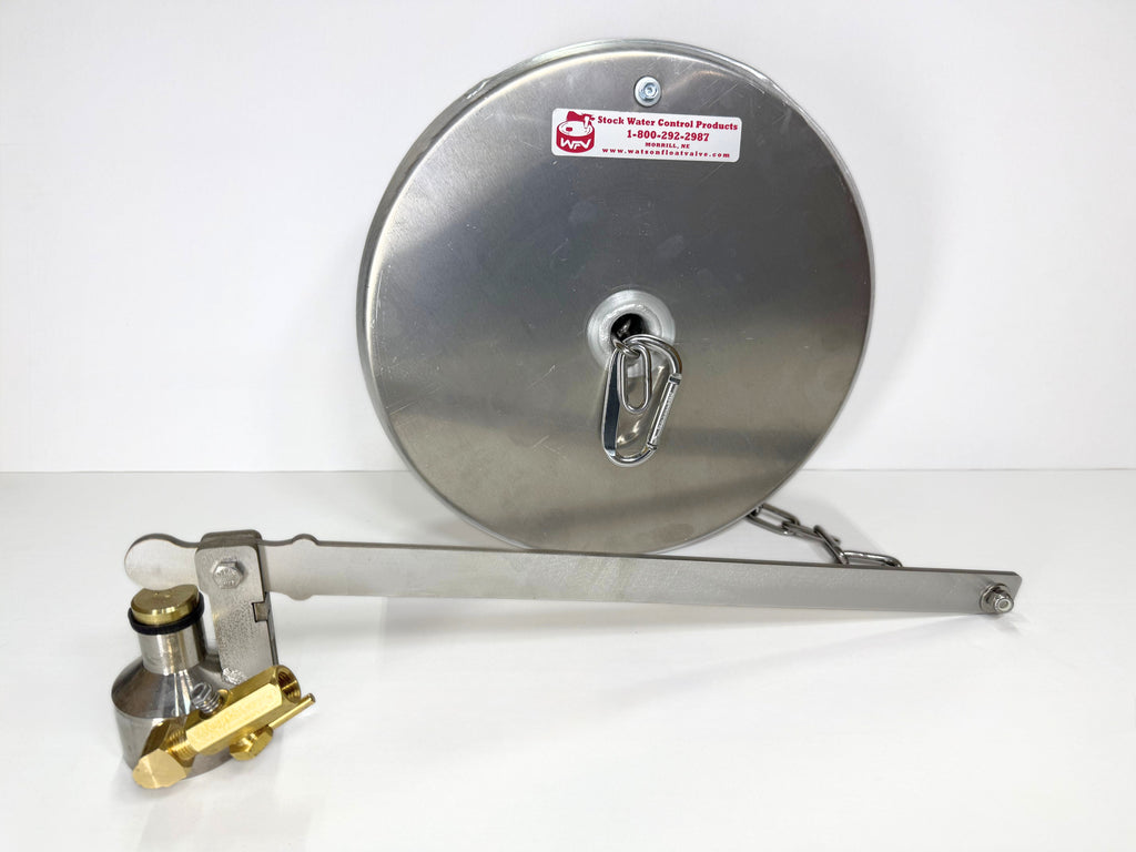 Watson Stainless Valve with Bleeder and 12" x 4" Pan Float with Stainless Chain