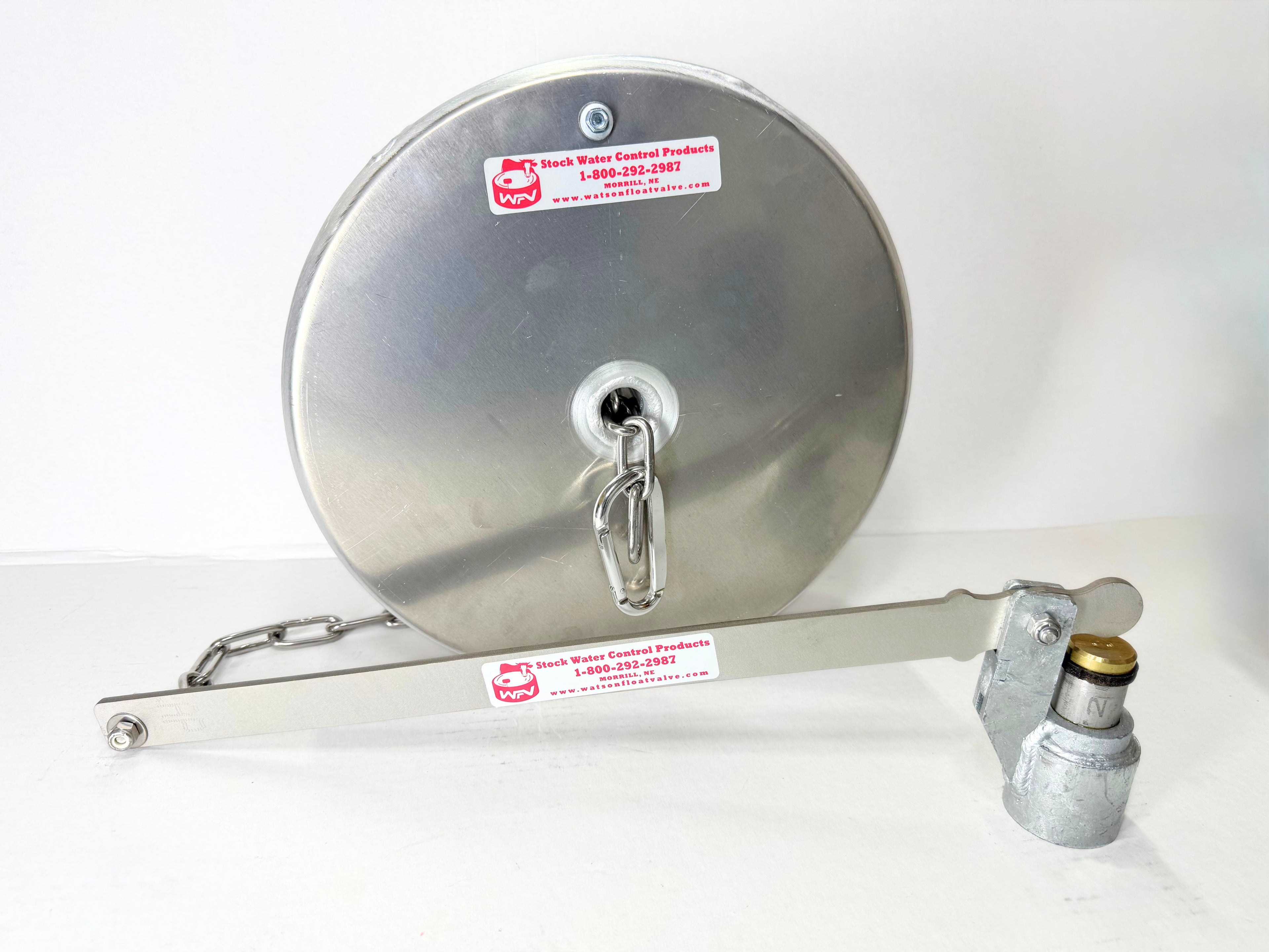 Watson Valve with 12" x 4" Pan Float with Stainless Chain
