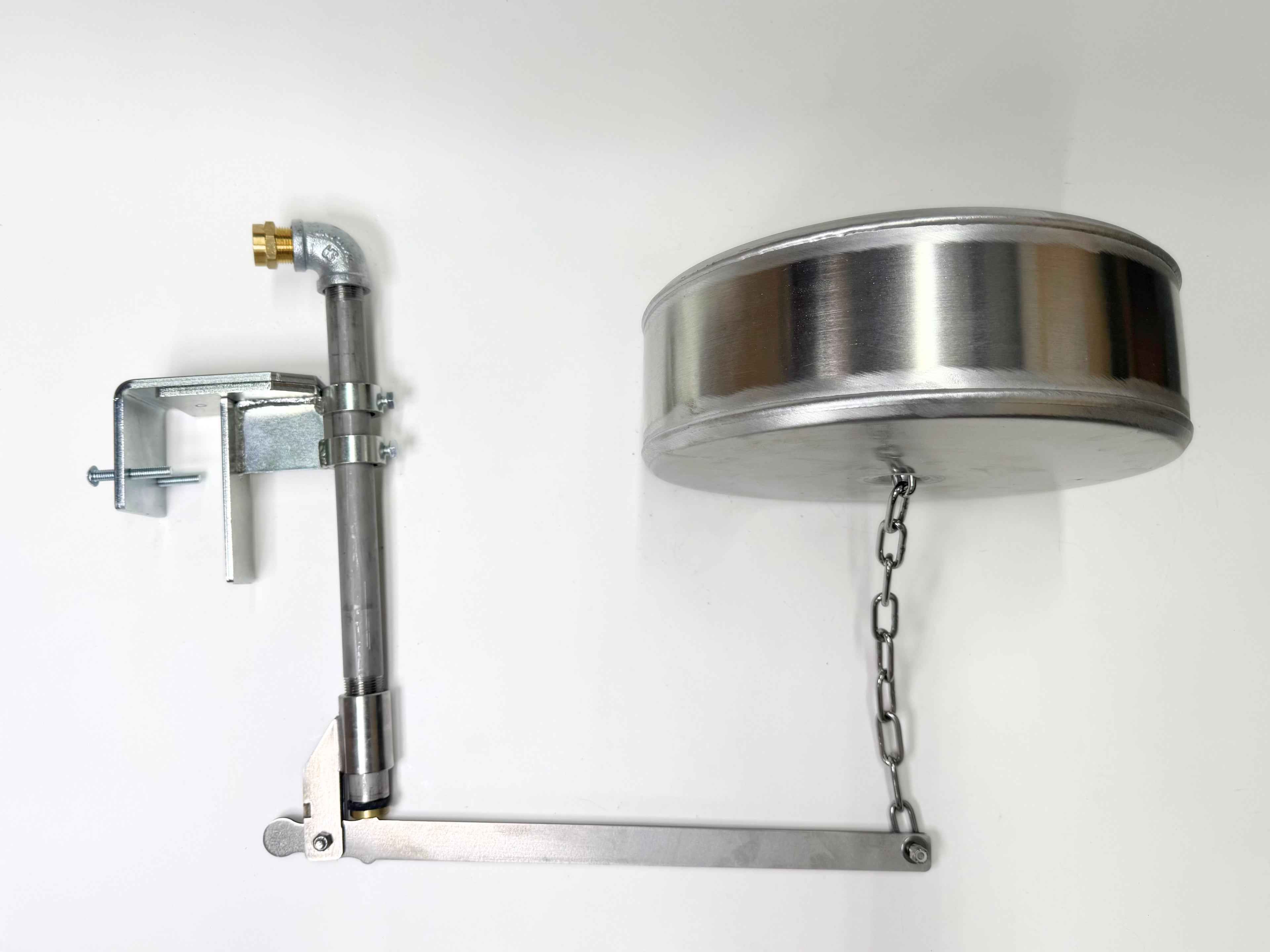 Side Mount, Watson Valve and 12" x 4" Pan Float with Stainless Chain