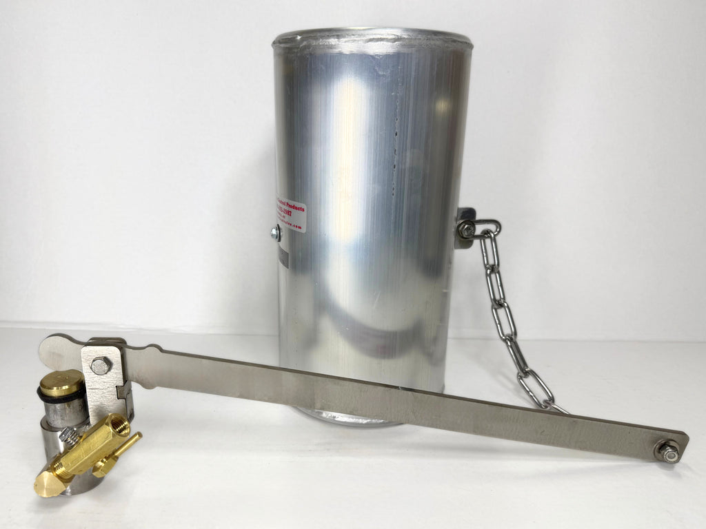 Watson Stainless Valve with Bleeder and 6" x 12" 6000 series Barrel Float with Stainless Chain