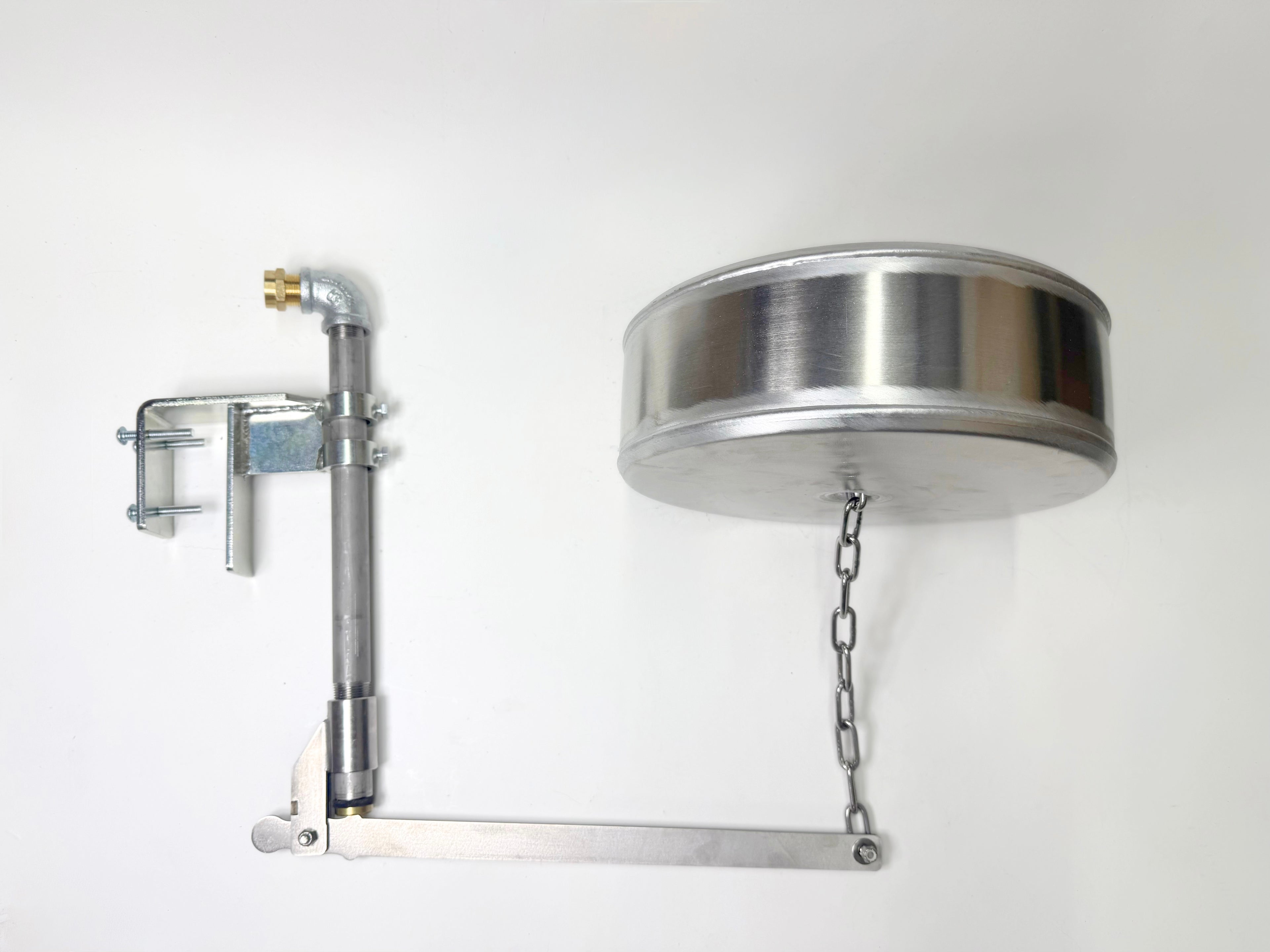 Side Mount, Watson Valve and 12" x 4" Pan Float with Stainless Chain