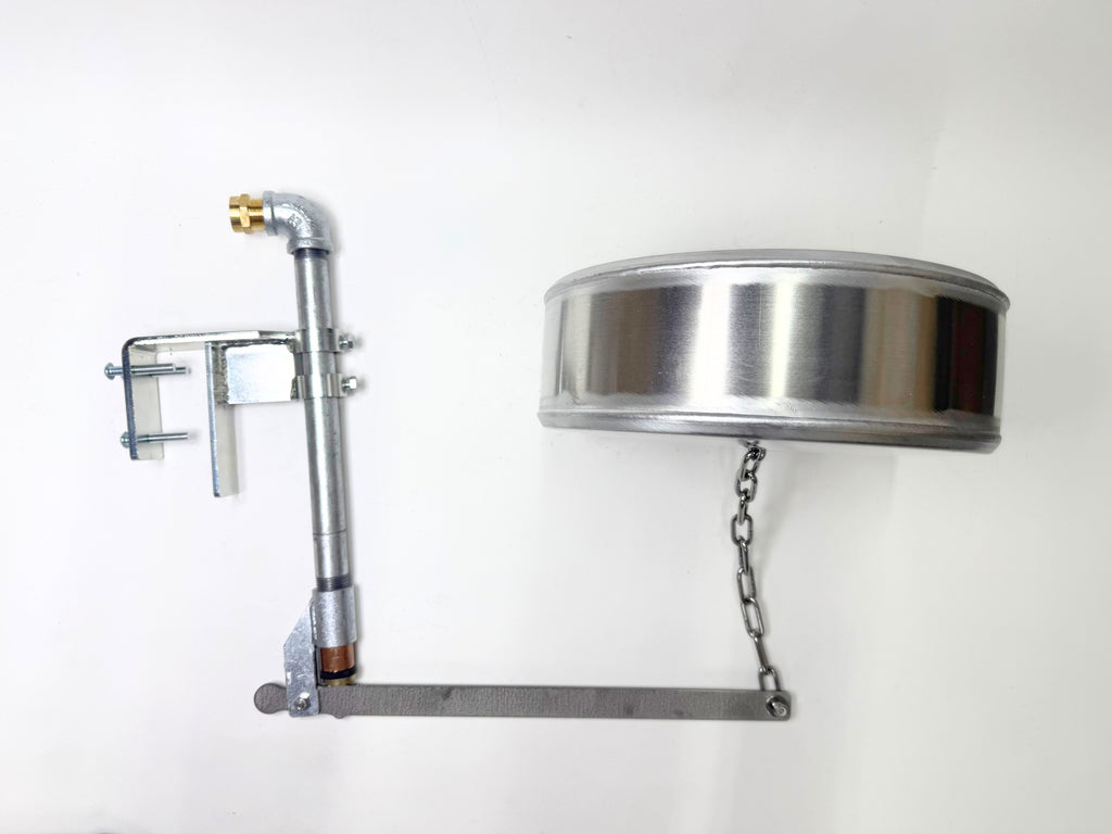 Side Mount, Watson Valve and 12" x 4" Pan Float with Stainless Chain