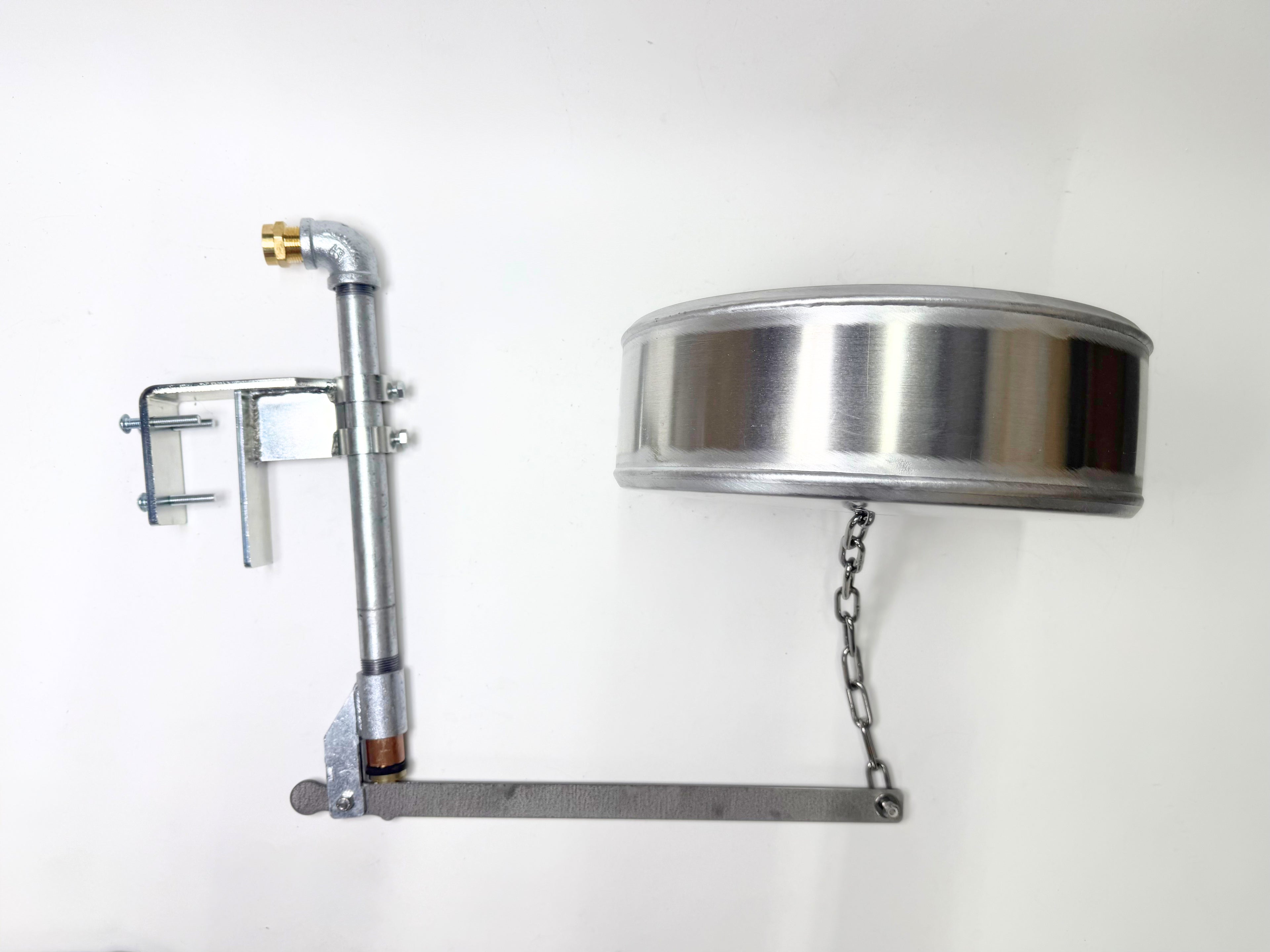 Side Mount, Watson Valve and 12" x 4" Pan Float with Stainless Chain