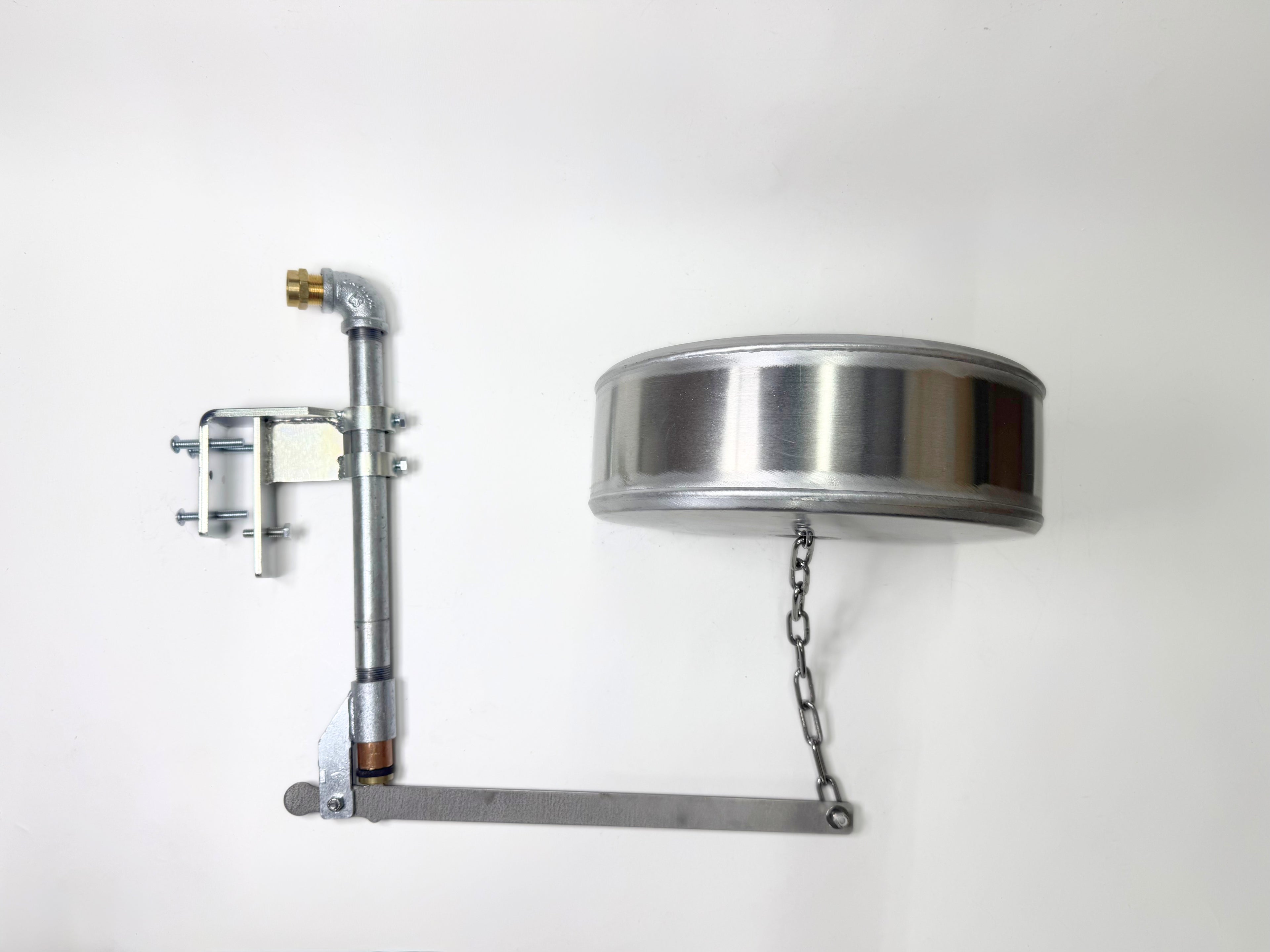 Side Mount, Watson Valve and 12" x 4" Pan Float with Stainless Chain