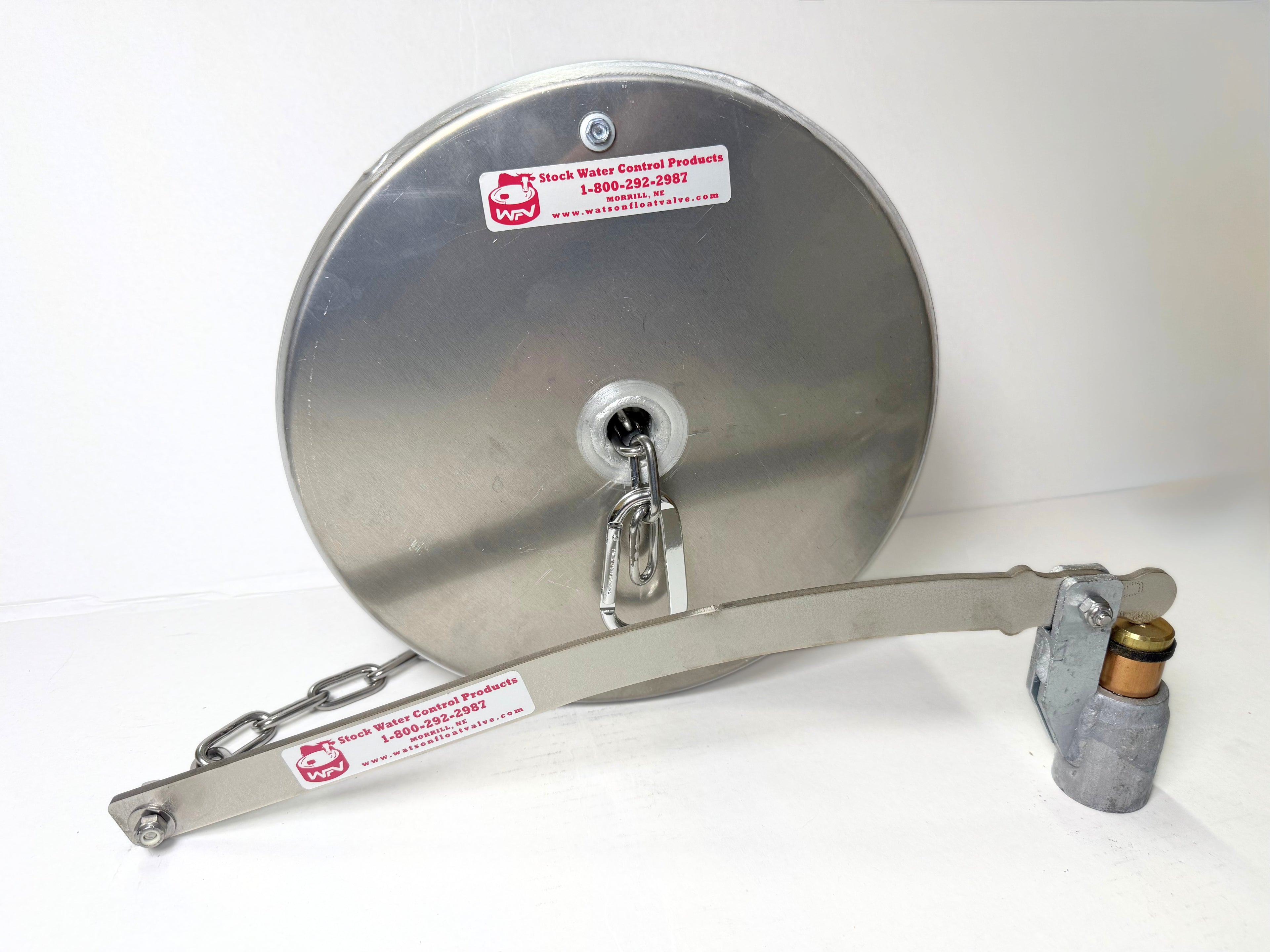 Watson Valve with 12" x 4" Pan Float with Stainless Chain