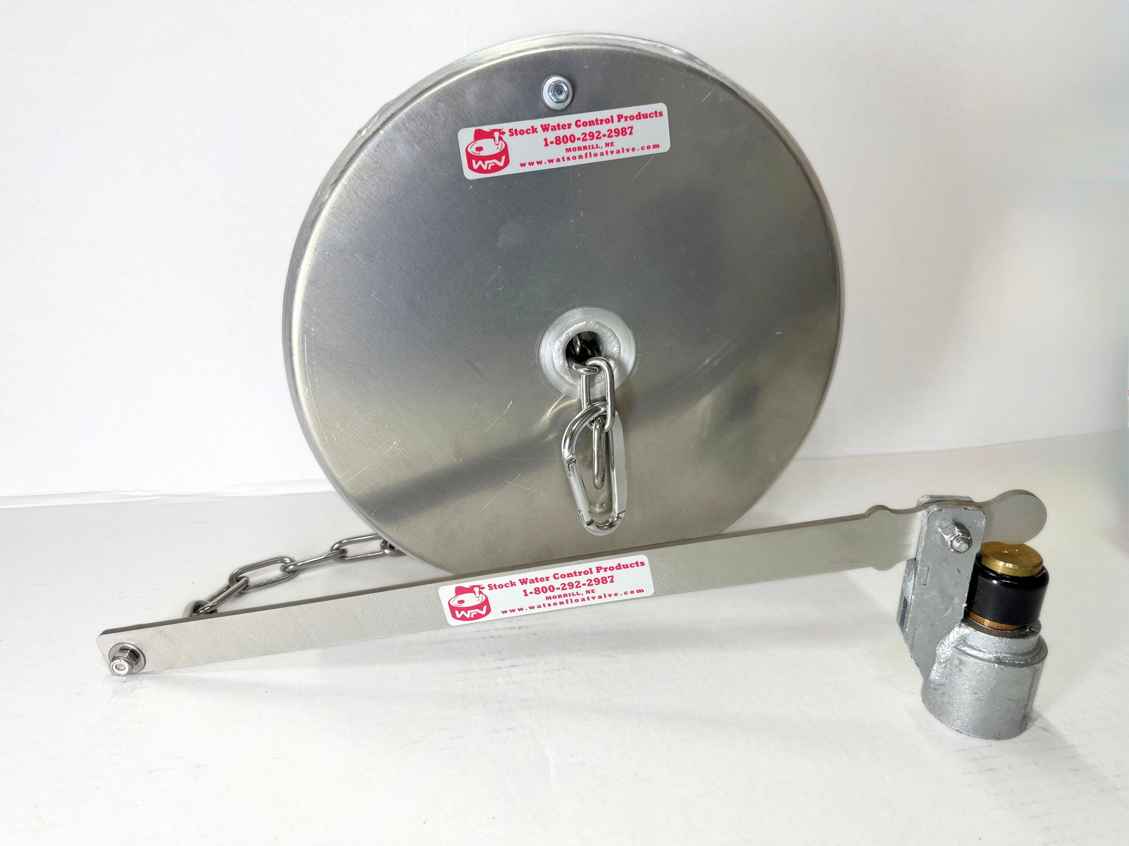 Watson Valve with 12" x 4" Pan Float with Stainless Chain