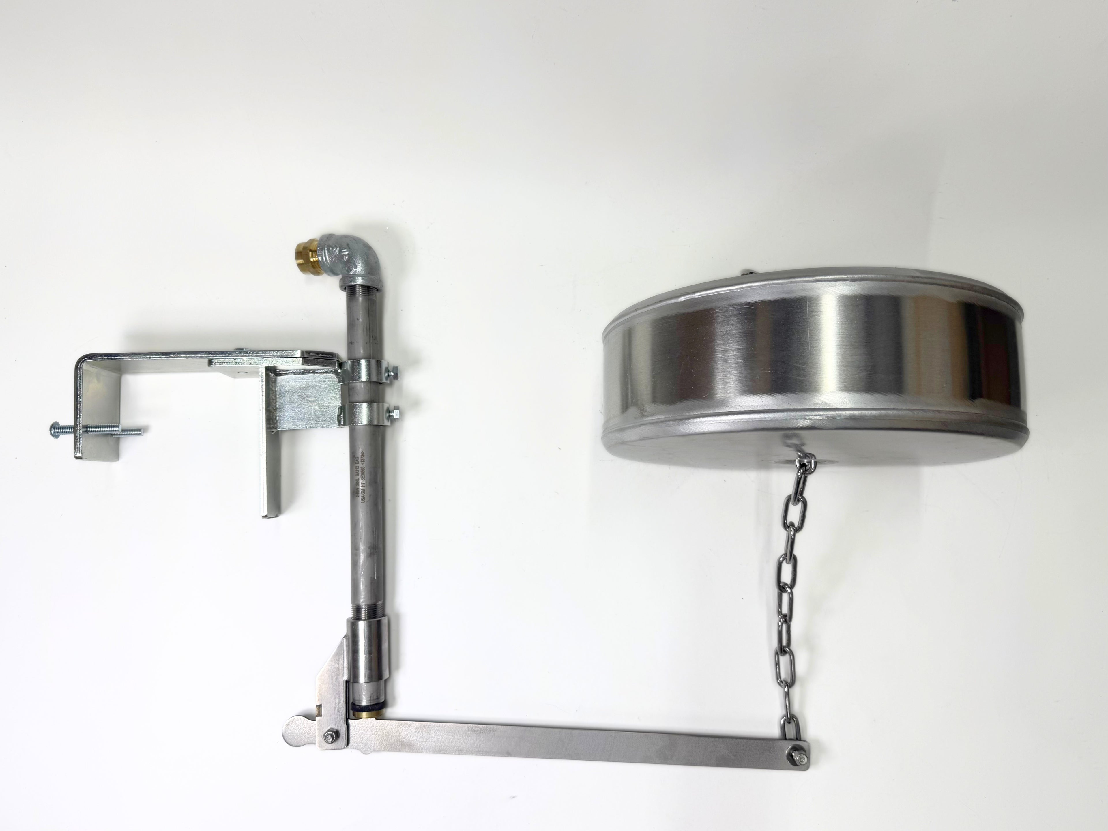 Side Mount, Watson Valve and 12" x 4" Pan Float with Stainless Chain
