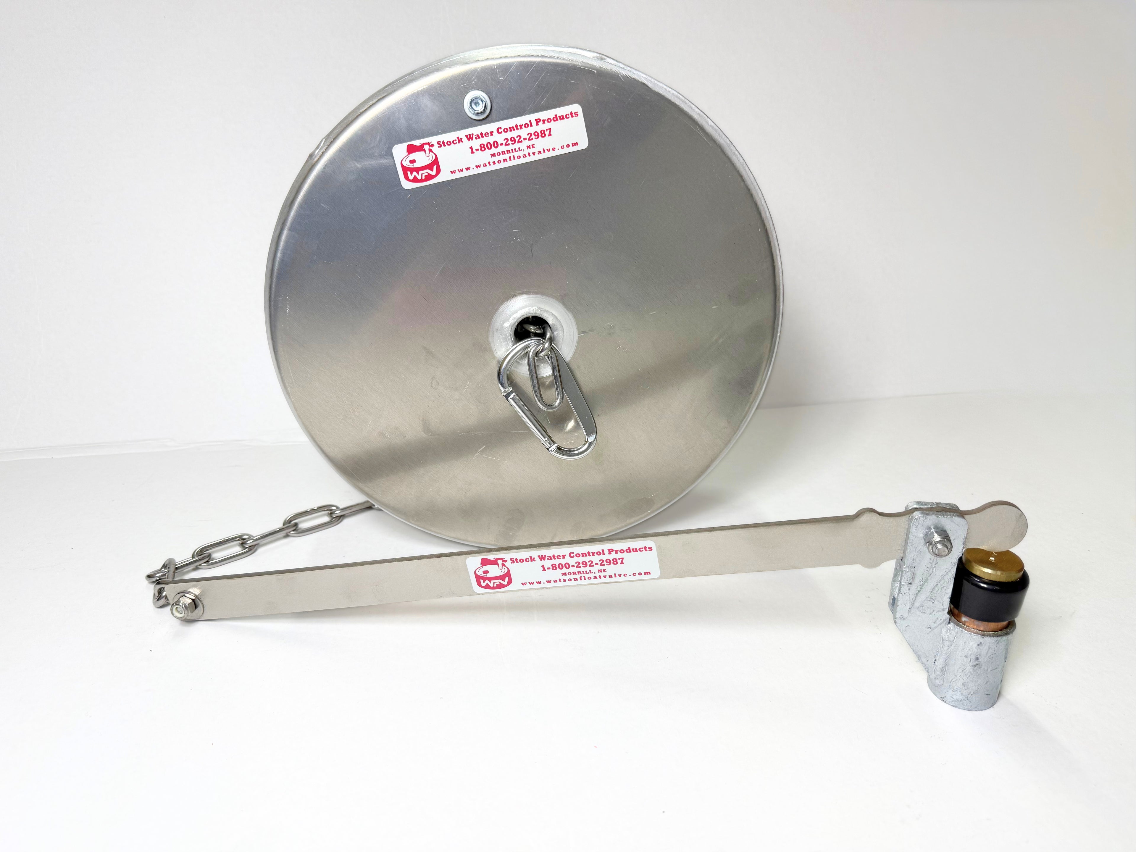 Watson Valve with 12" x 4" Pan Float with Stainless Chain