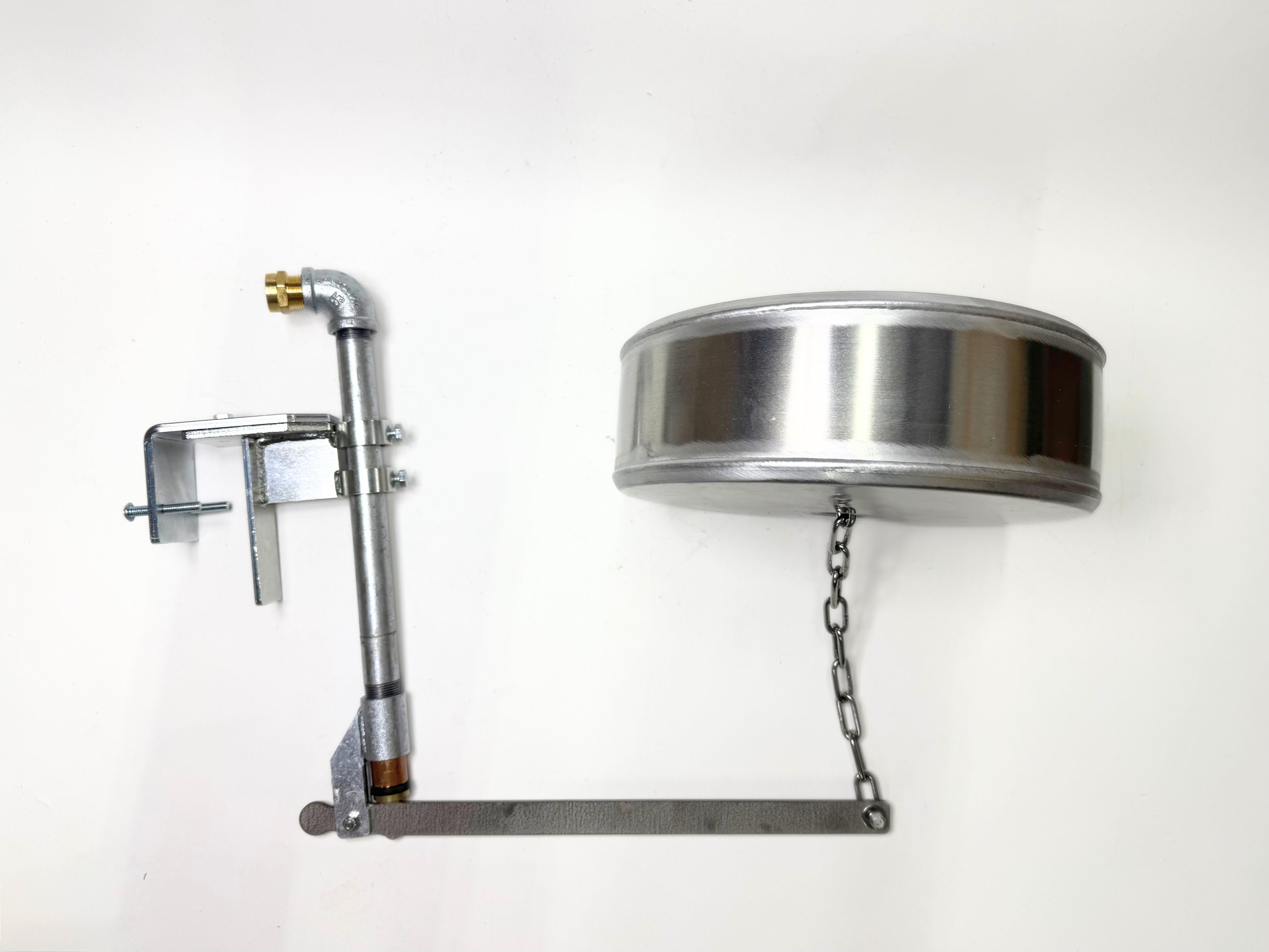 Side Mount, Watson Valve and 12" x 4" Pan Float with Stainless Chain