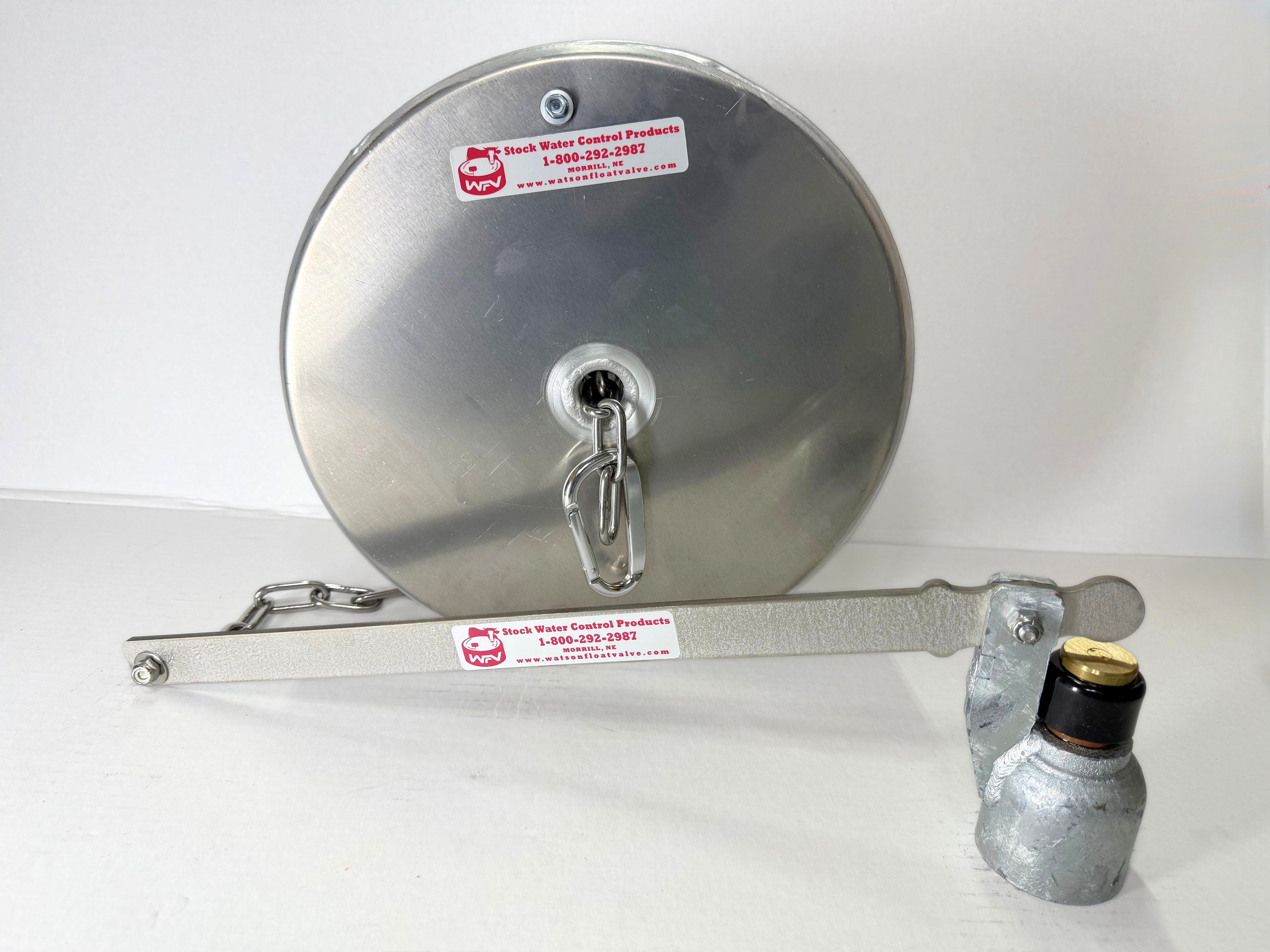 Watson Valve with 12" x 4" Pan Float with Stainless Chain
