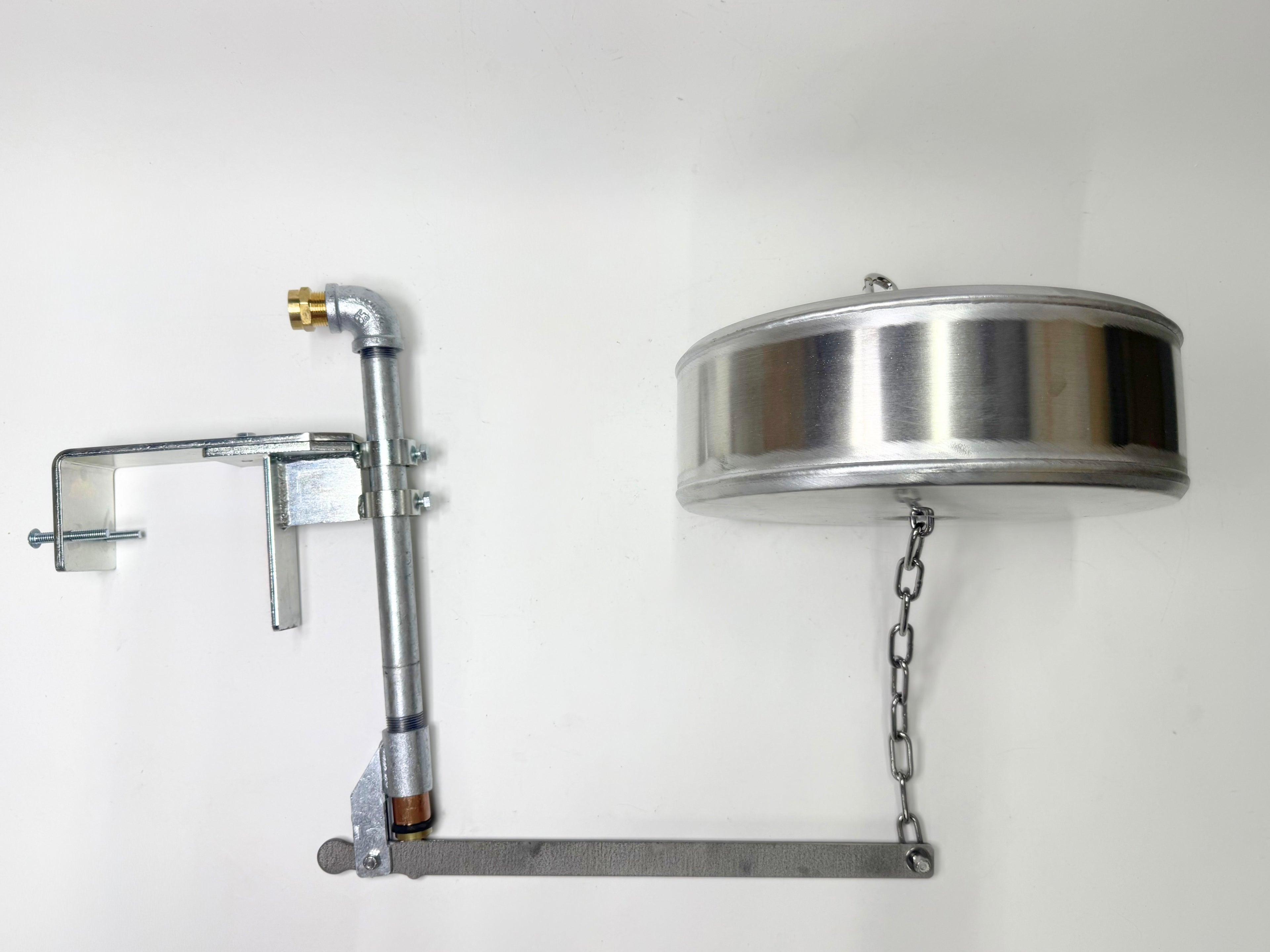 Side Mount, Watson Valve and 12" x 4" Pan Float with Stainless Chain
