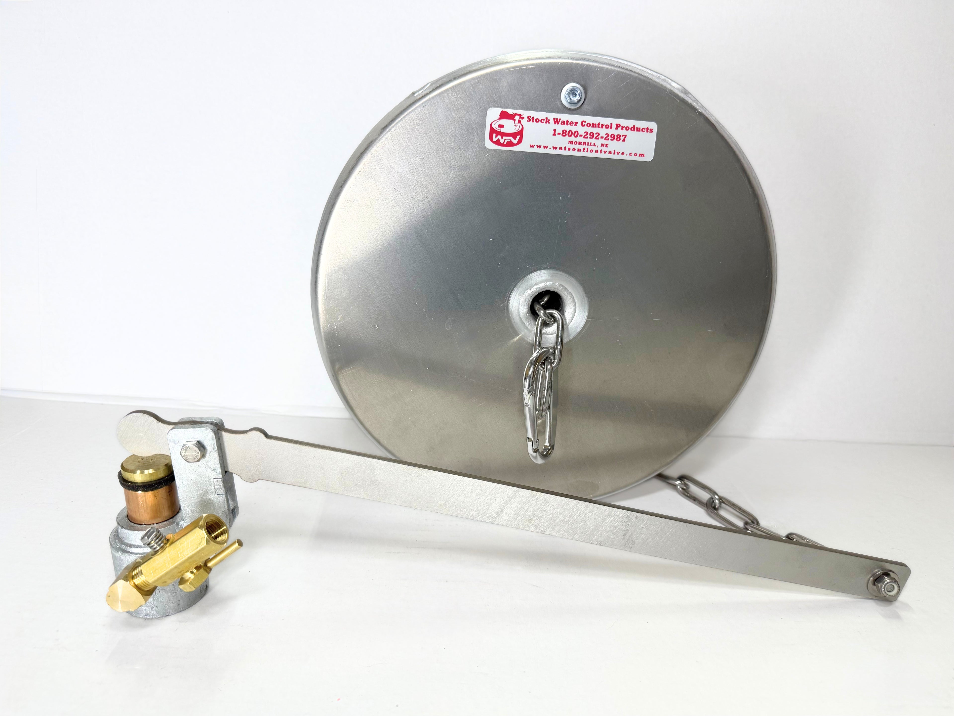 Watson Valve with Bleeder and 12" x 4" Pan Float with Stainless Steel Chain