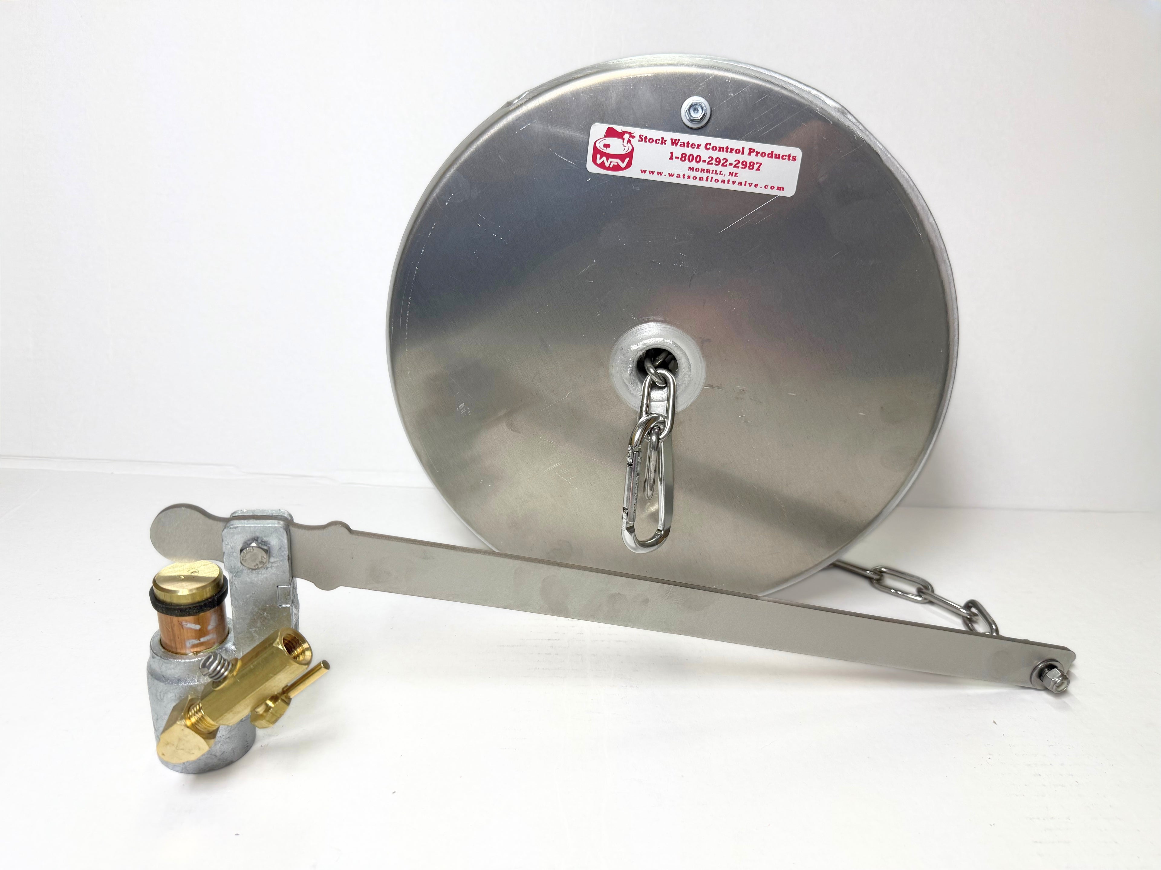 Watson Valve with Bleeder and 12" x 4" Pan Float with Stainless Steel Chain