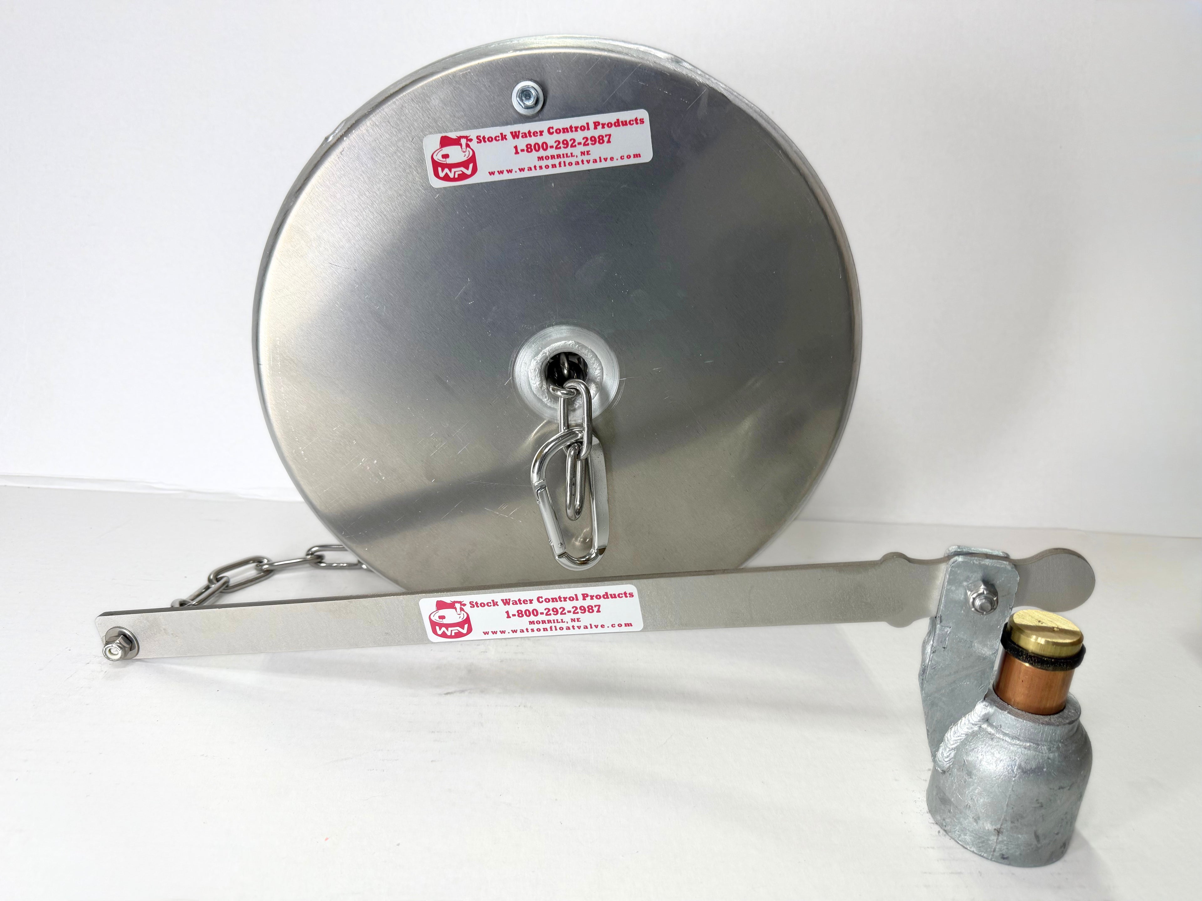 Watson Valve with 12" x 4" Pan Float with Stainless Chain
