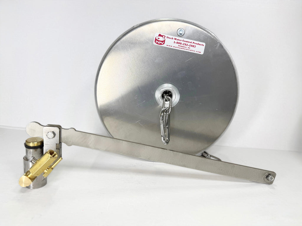 Watson Stainless Valve with Bleeder and 12" x 4" Pan Float with Stainless Chain