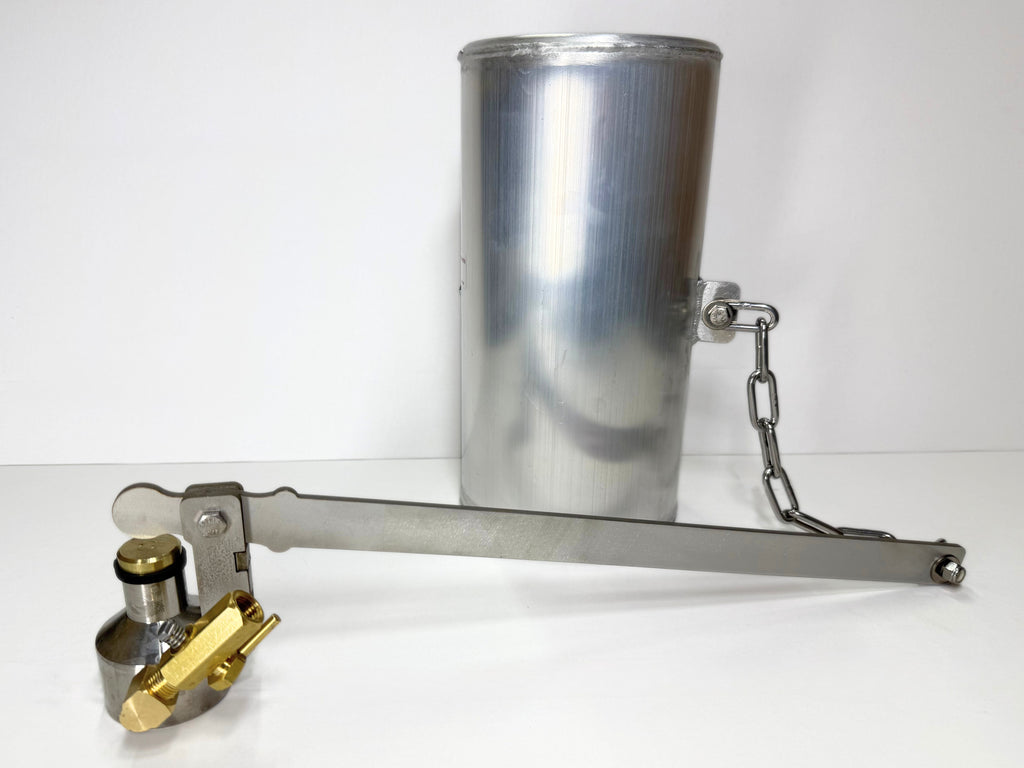 Watson Stainless Valve with Bleeder and 6" x 12" 6000 series Barrel Float with Stainless Chain