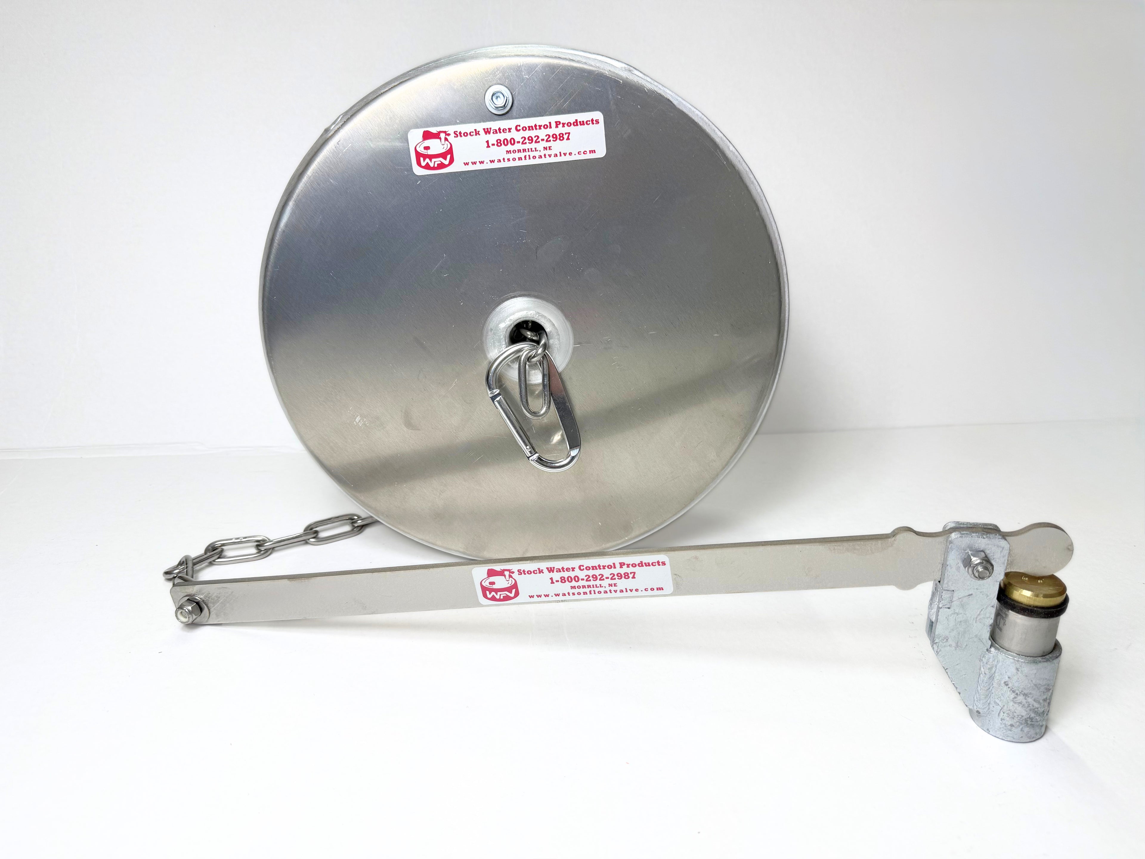 Watson Valve with 12" x 4" Pan Float with Stainless Chain